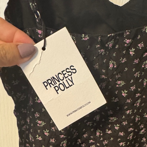 Princess Polly NWT Jaye Minidress in black / pink US size 4 - Picture 9 of 10